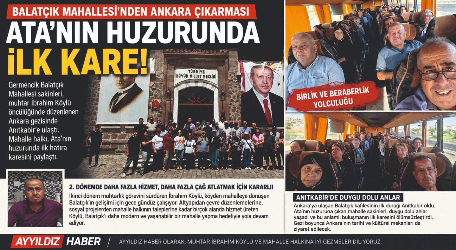 Balatçık Mahallesi Ankara Yolunda Tarihe Tanıklık Etti