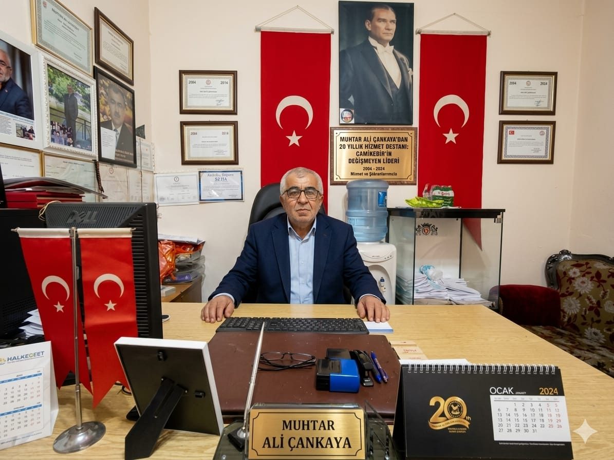 MUHTAR ALİ ÇANKAYA’DAN 20 YILLIK HİZMET DESTANI: CAMİKEBİR’İN DEĞİŞMEYEN LİDERİ