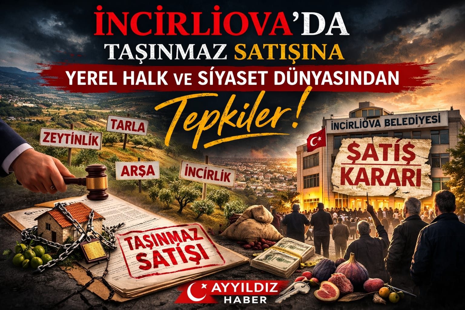 İncirliova’da Taşınmaz Satışına Yerel Halk ve Siyaset Dünyasından Tepkiler