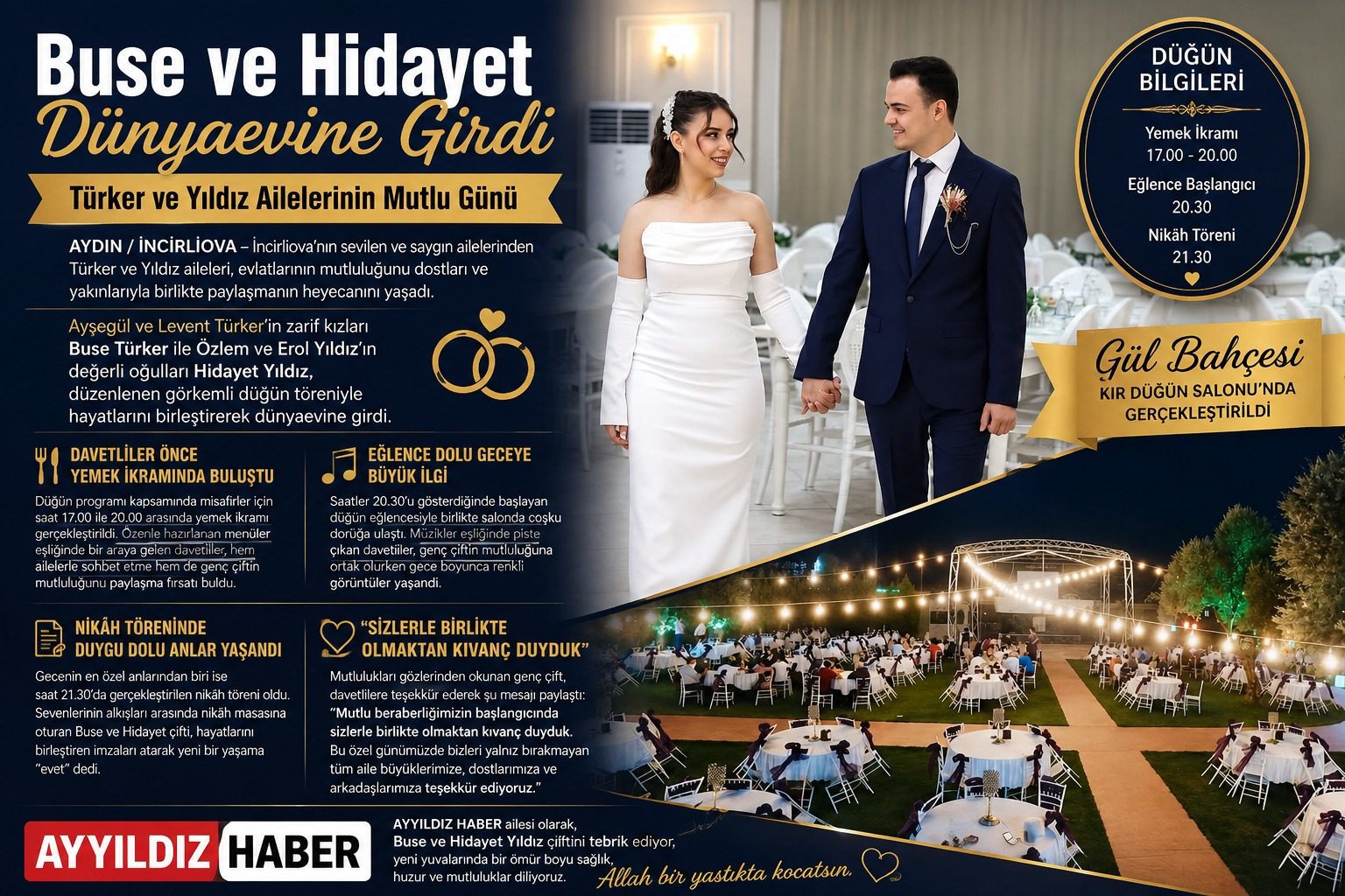 Buse ve Hidayet Dünyaevine Girdi