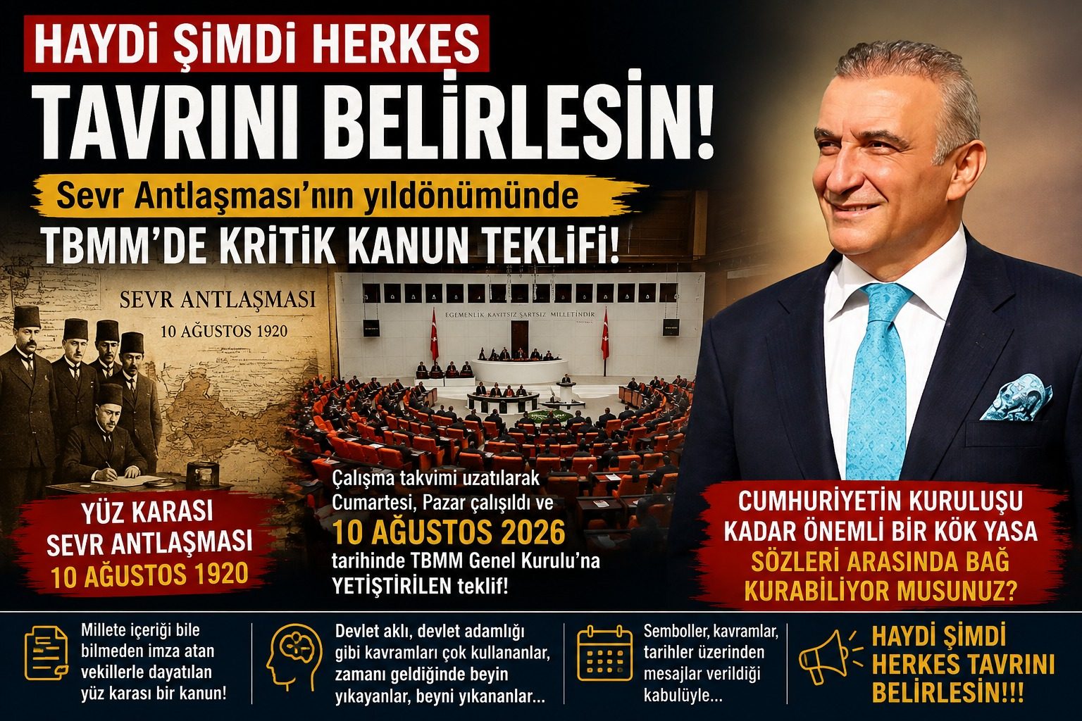 ALİ UZUNIRMAK’TAN TBMM’DE GÖRÜŞÜLEN KANUN TEKLİFİNE SERT TEPKİ