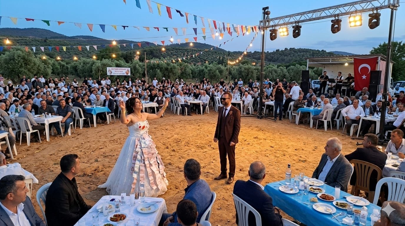 GÖKTEPE’DE ASIRLIK GELENEKLERLE MASAL GİBİ DÜĞÜN