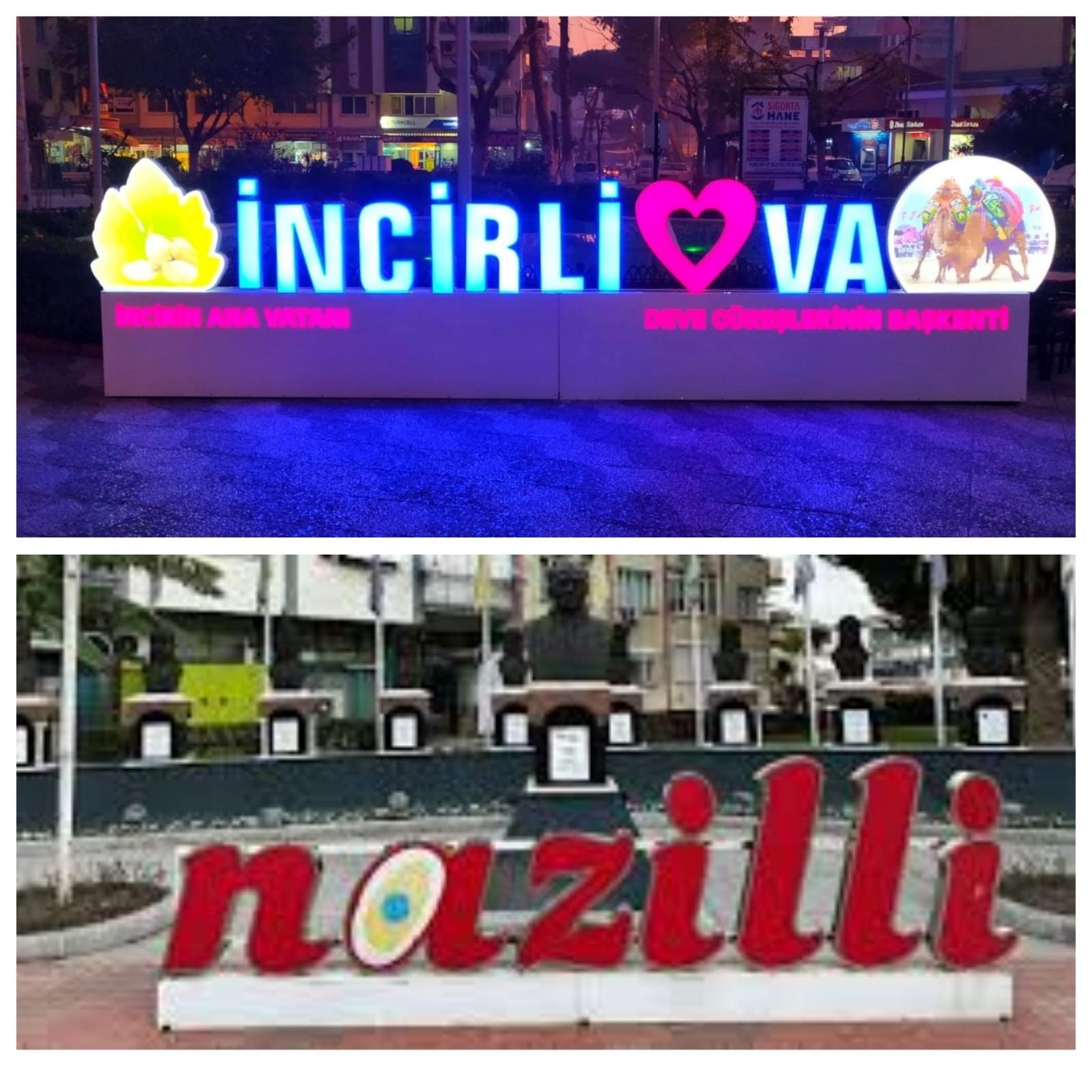 BÜYÜKŞEHİR YASASIYLA İNCİRLİOVA NAZİLLİ  BENZERLİĞİ