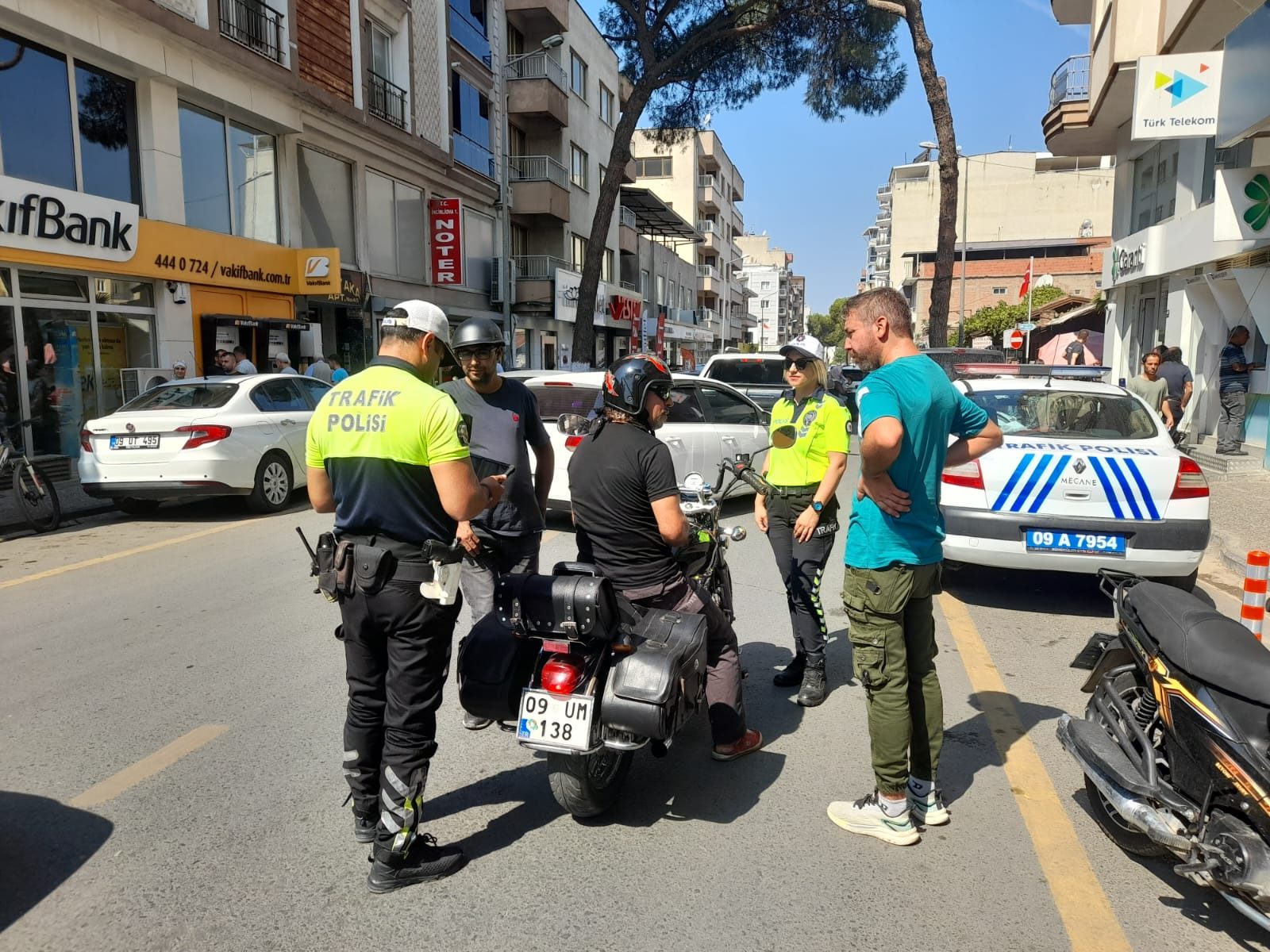 İncirliova'da motosiklet sürücülerine denetim