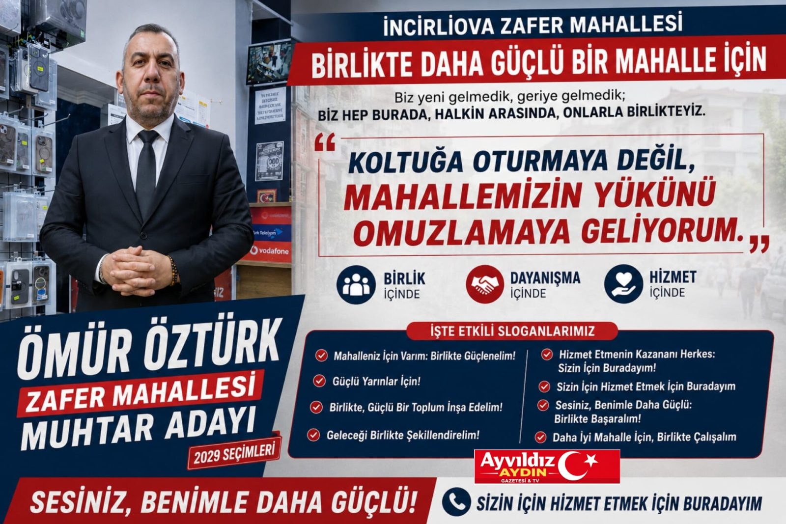 Ömür Öztürk’ten Net Mesaj: “Hizmet İçin Geliyorum”
