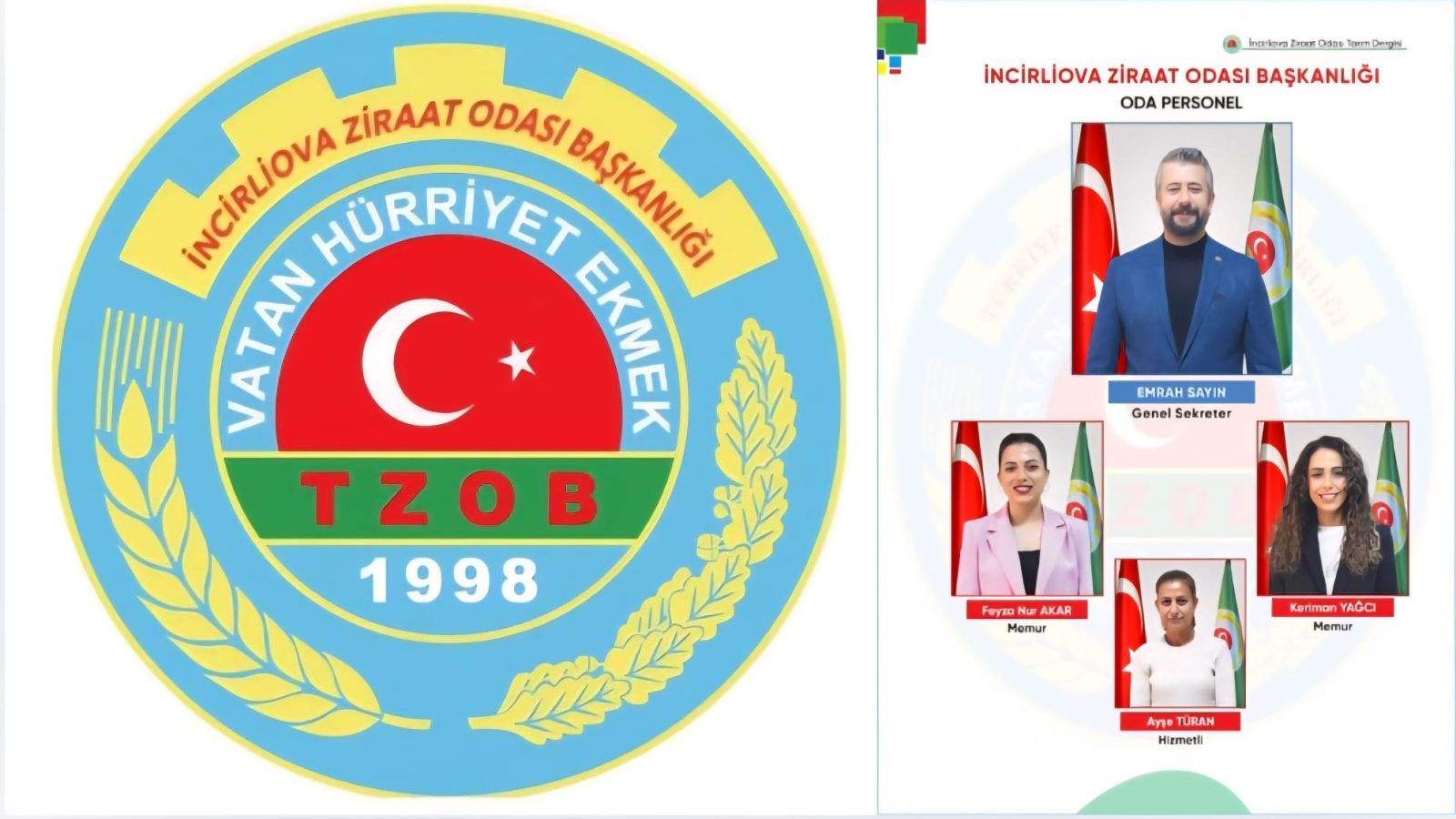 🌾 İncirliova Ziraat Odası Başkanlığı’nda Güçlü ve Özverili Kadro