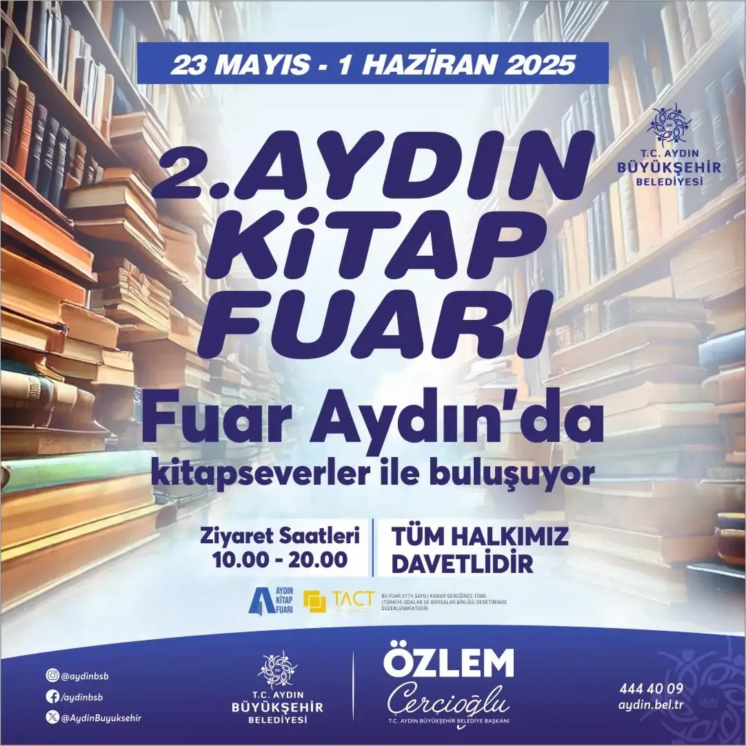 BAŞKAN ÇERÇİOĞLU’NDAN AYDIN KİTAP FUARI’NA DAVET