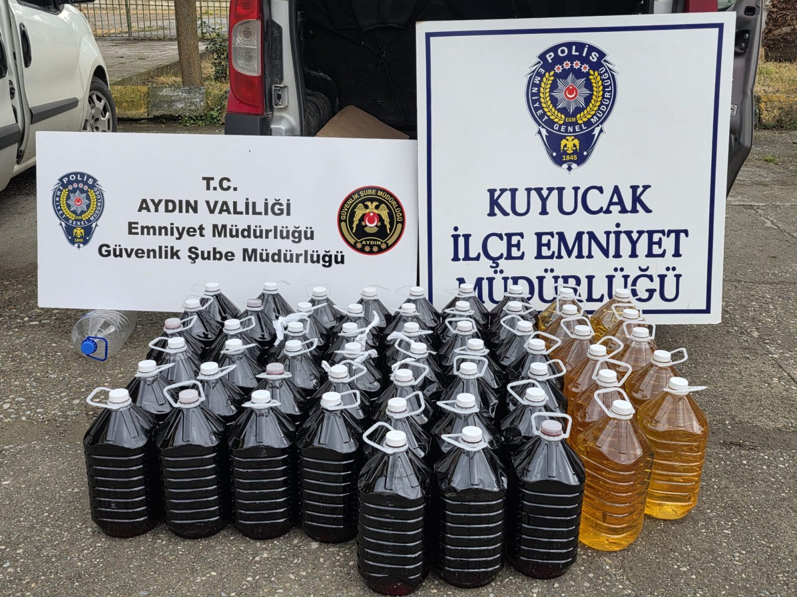 Kuyucak’ta Kaçak İçki Operasyonu: 280 Litre Alkollü İçki Ele Geçirildi
