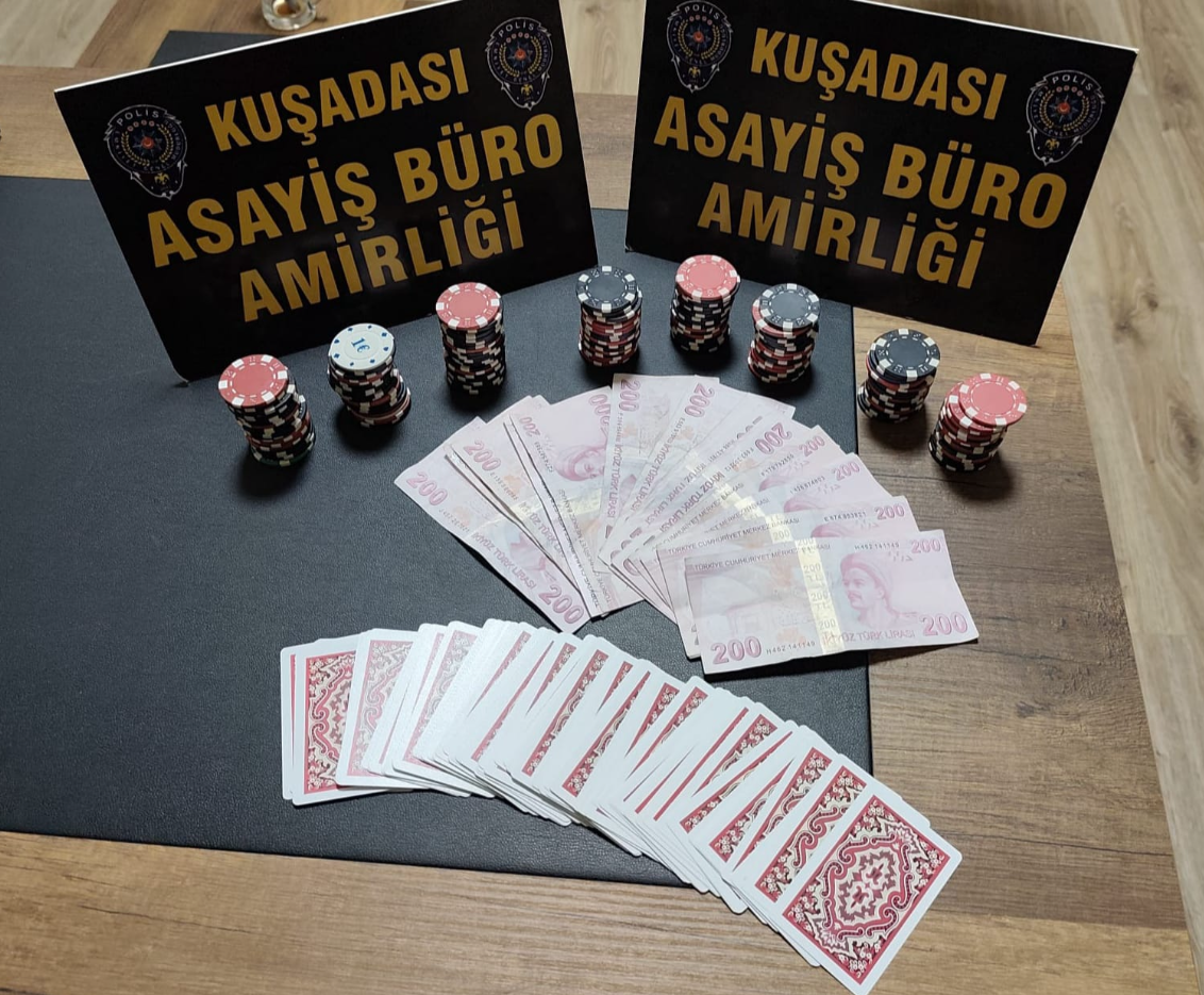 Kuşadası’nda Kumar Operasyonu: 4 İşletmeye Baskın, 20 Kişiye İşlem
