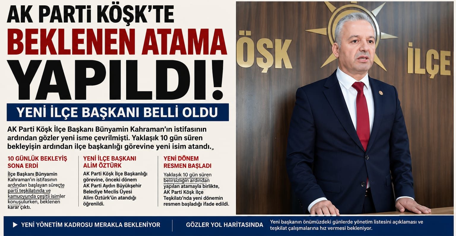 AK Parti Köşk’te Yeni Dönem Başladı