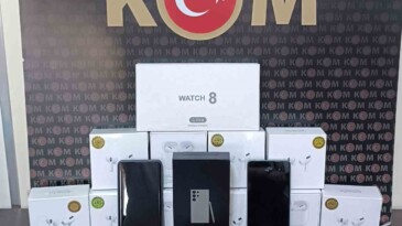 Aydın’da 200 bin TL değerinde kaçak telefon ele geçirildi