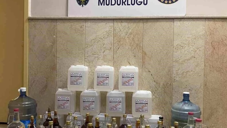 Aydın İncirliova’da 150 Litre Kaçak Alkol Ele Geçirildi