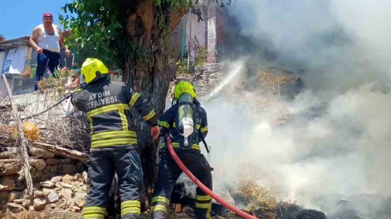 Büyükşehir Belediyesi’nin anında müdahalesi mahalleyi yanmaktan kurtardı