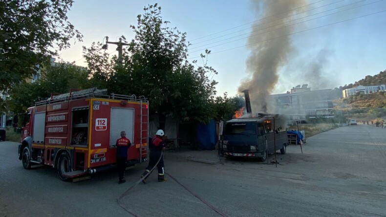 Köşk Çevre Yolunda Araç Yangını