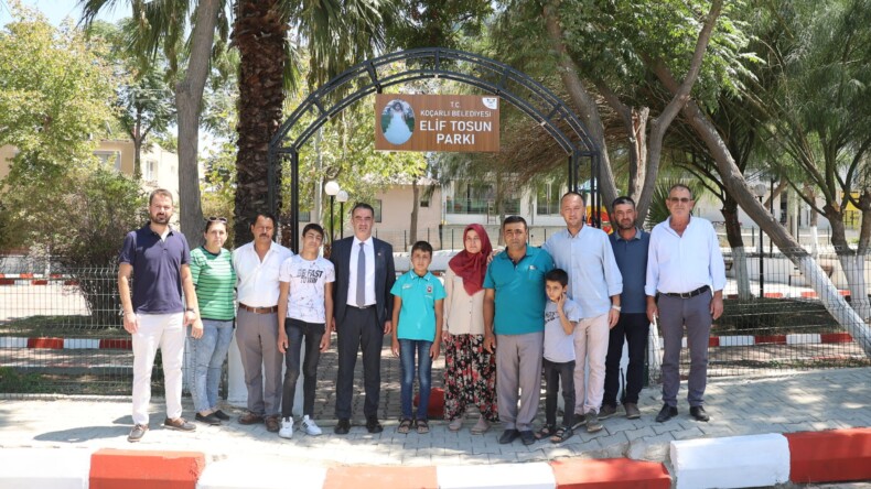 Elif’in ismi parkta yaşatılıyor