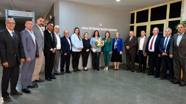 BAŞKAN ÇERÇİOĞLU’NA EFELER’İN MUHTARLARINDAN ZİYARET