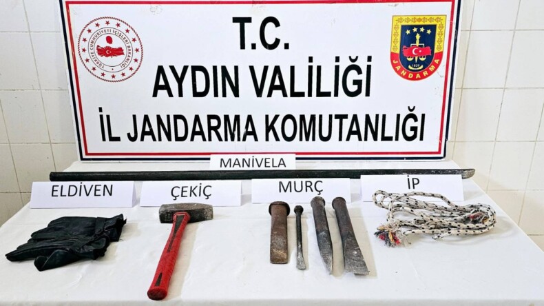 İZİNSİZ KAZI YAPAN 6 ŞÜPHELİ YAKALANDI