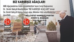 MHP’Lİ ALICIK’DAN AĞAÇ DİKİMİNE DAVET