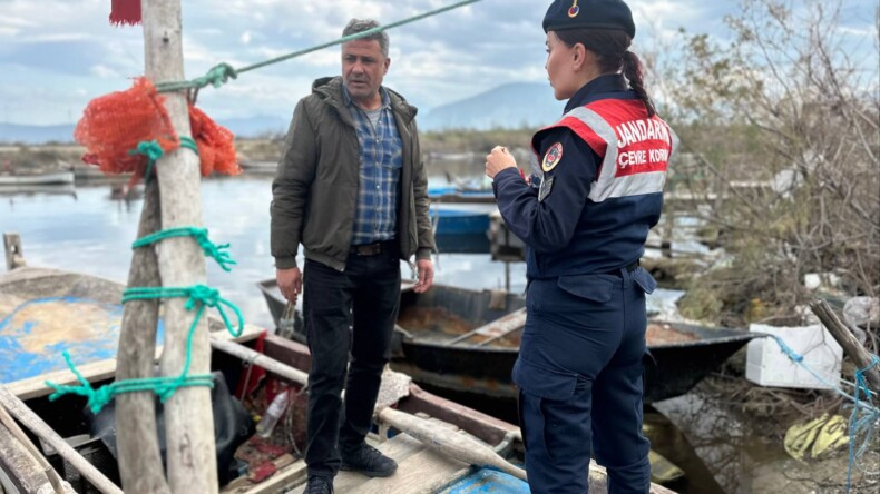 Bafa Gölü’nde Yılan Balığı Avcılığı Kontrolü