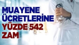 ‘Turpun büyüğü’ heybeden çıktı: Muayene ücretlerine %500 zam