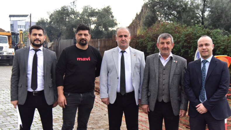 İNCİRLİOVA KURTULUŞ VE HÜRRİYET MAHALLELERİNDE DOĞALGAZ ÇALIŞMALARI BAŞLADI