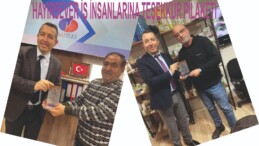 HAYIRSEVER İŞ İNSANLARINA TEŞEKKÜR PİLAKETİ
