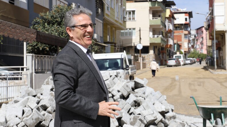 Nazilli’de 5 ayrı noktada eş zamanlı yol çalışması
