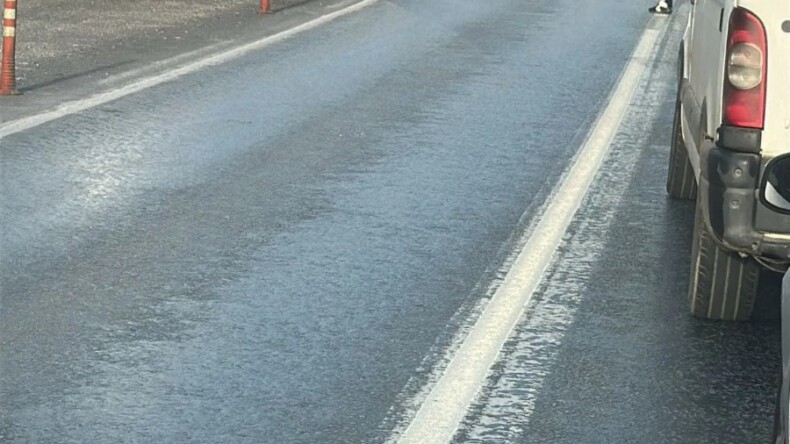 Ortaklar yolunda feci kaza