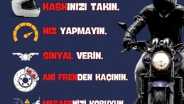 İncirliova polisi motosiklet kullanıcılarını bilgilendirdi