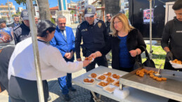 GERMENCİK POLİS  TEŞKİLATI ŞEHİTLERİ İÇİN LOKMA DÖKTÜRDÜ