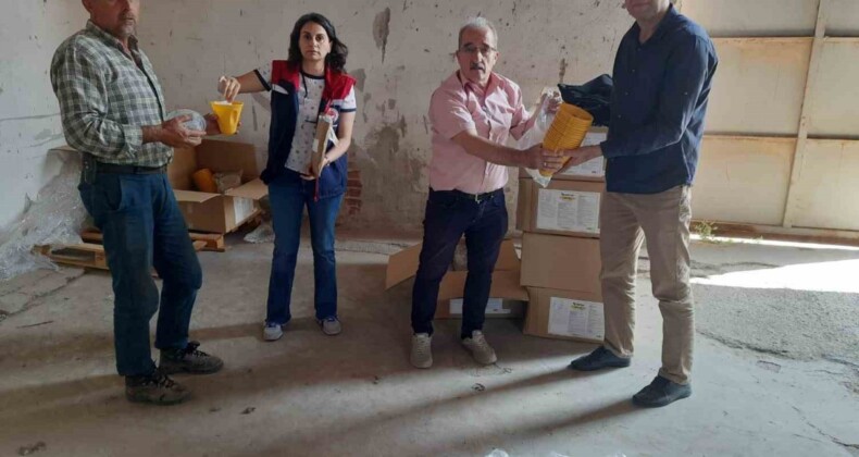 Üreticilere sinek için 2 bin tuzak dağıtıldı