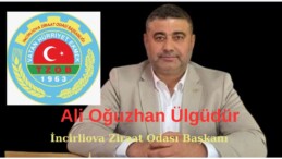 İNCİRLİOVA ZİRAAT ODASININ SULAMA SUYU KANALLARI İLE  İLGİLİ ÖNEMLİ AÇIKLAMASI