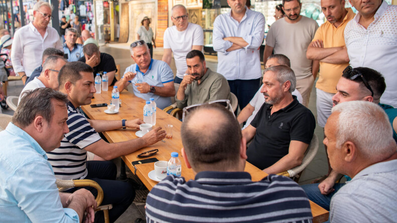 BAŞKAN ÖMER GÜNEL’DEN TURİSTİK ÇARŞI ESNAFINA ZİYARET