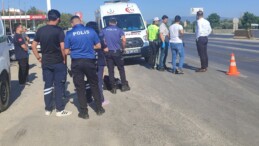 Germencik’te otomobil yayaya çarptı
