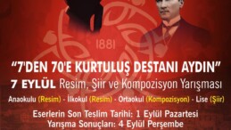 BAŞKAN ÇERÇİOĞLU’NDAN 7 EYLÜL TEMALI ÖDÜLLÜ RESİM, ŞİİR VE KOMPOZİSYON YARIŞMASI