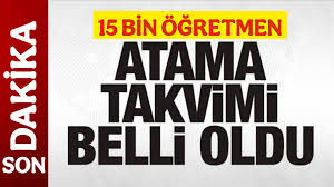 15 Bin Sözleşmeli Öğretmen Atamasında Takvim Belli Oldu