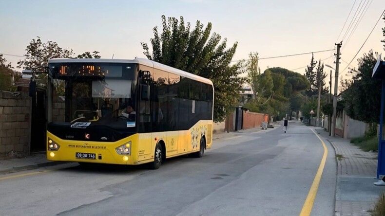 Aydın Büyükşehir Belediyesi Halk Otobüsleri Artık Germencik Neşetiye Mahallesi’nde Hizmette