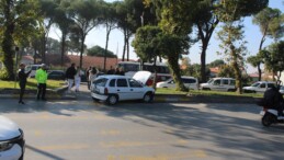 EHLİYETSİZ SÜRÜCÜ KAZA YAPTI