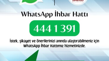 Nazilli Belediyesi’nden 7/24 WhatsApp ihbar hattı hizmeti
