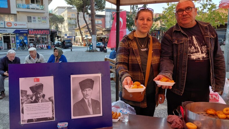 İncirliova’da Atatürk’ün Ölüm Yıldönümü Nedeniyle Lokma Hayrı