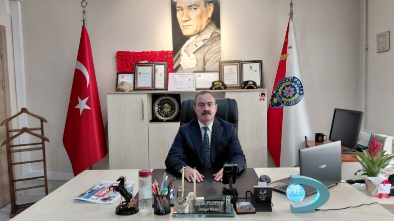 İNCİRLİOVA’NIN YENİ EMNİYET MÜDÜRÜ ŞAFAK YILDIRIM GÖREVİNE FIRTINA GİBİ BAŞLADI