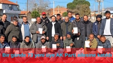 AK Parti İncirliova Teşkilatı Üye Çalışmalarında Hız Kesmiyor