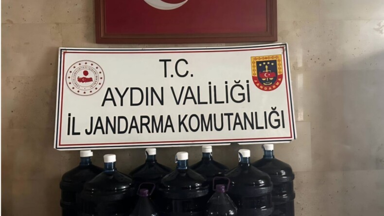 Jandarma’dan Germencik’te Kaçak Alkol Operasyonu