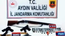 Söke’de silah operasyonu 4 gözaltı