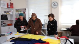 BAŞKAN YETİŞKİN İLE KADINLAR ÜRETİME KATILIYOR