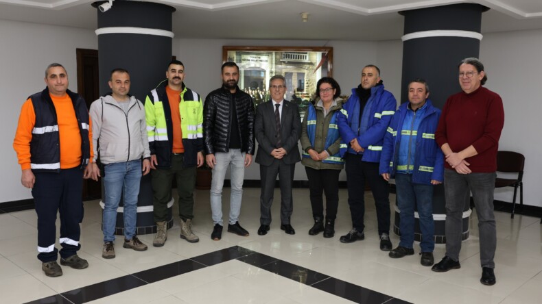 Belediye personellerinden Başkan Tetik’e teşekkür