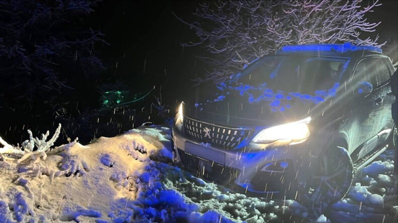 Köşk’te Kar Yağışı Nedeniyle Mahsur Kalan Aileyi Jandarma Kurtardı