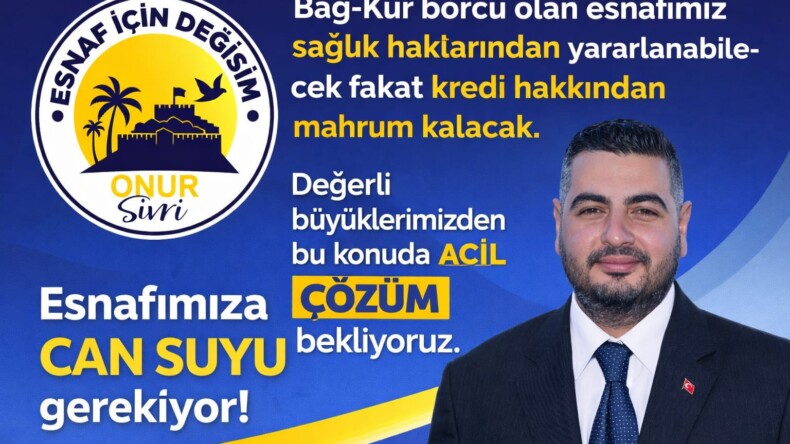 Bağ-Kur Borçlu Esnafa Sağlık Hakkı Var, Kredi Hakkı Yok!
