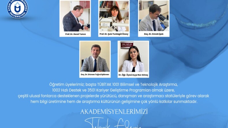 Patoloji Ana Bilim Dalı Öğretim Üyelerinden 7 Projeye Ulusal Destek