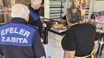 EFELER’İN EKİPLERİNDEN SAĞLIKLI GIDA DENETİMİ